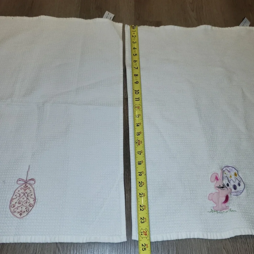 Bittersweet Inn Made in Turkey Easter Kitchen Towel Embroidered 100% Cotton 2 pc